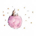 Botty on the planet decorative vinyl for children