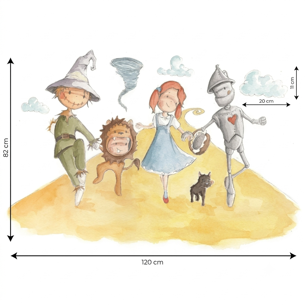 Wizard of Oz Children's Wall Decal | For Kids
