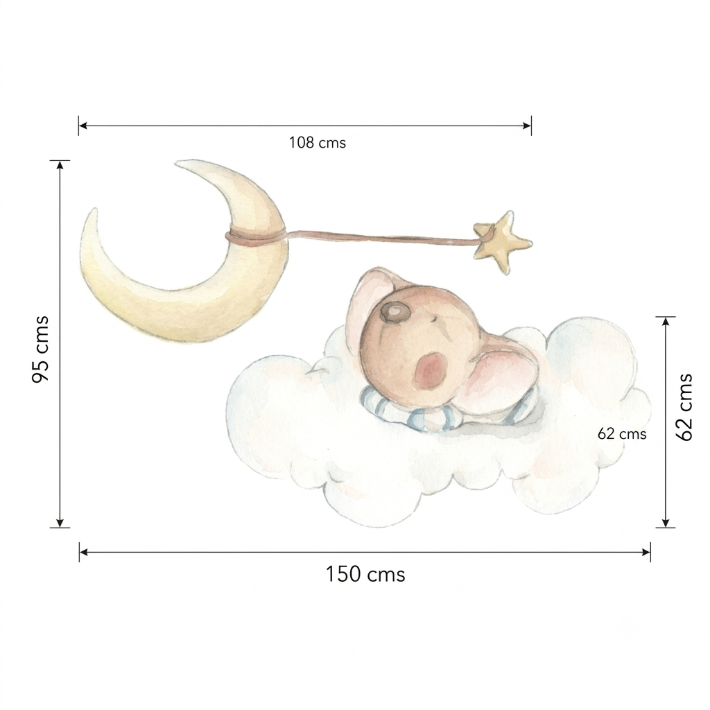 Vinilo decorativo infantil dulces sueños para niños | Exclusivo