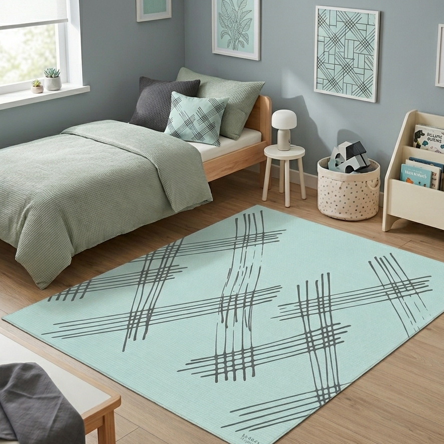 Children's vinyl rug 120x160 cm | Non-slip