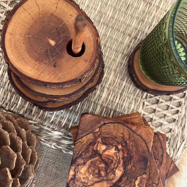 Posavasos de Madera de OlivoHome & Garden > Kitchen & Dining > Barware > Coasters