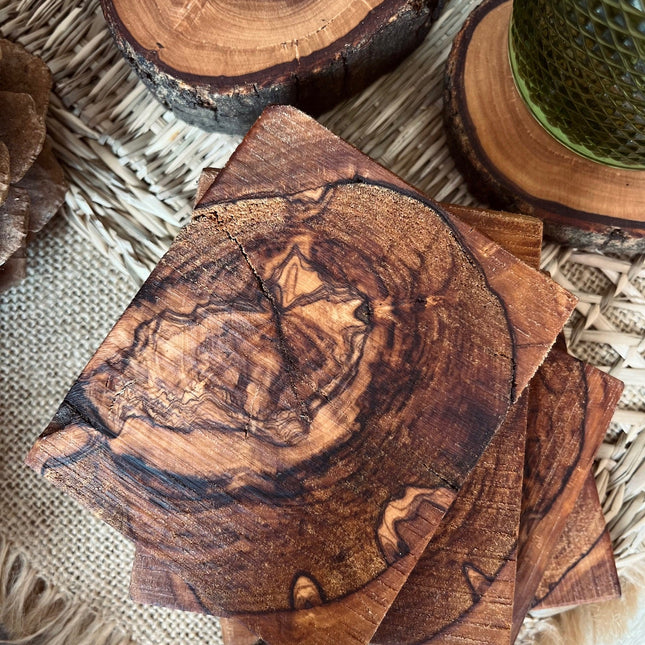 Posavasos de Madera de OlivoHome & Garden > Kitchen & Dining > Barware > Coasters