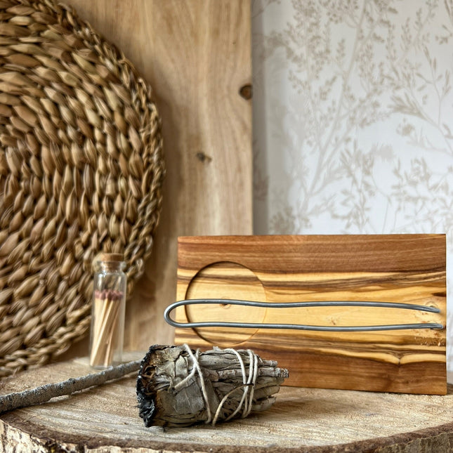 Eth Alen – Porta Incienso de OlivoHome & Garden > Decor > Home Fragrance Accessories > Incense Holders