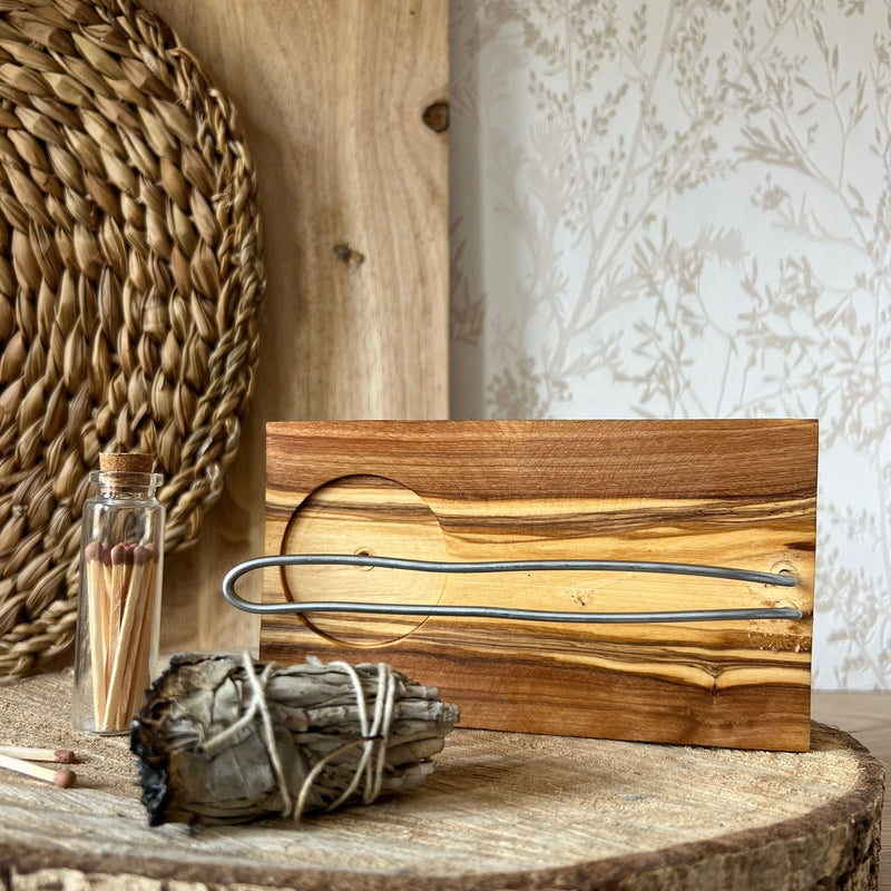 Eth Alen – Porta Incienso de OlivoHome & Garden > Decor > Home Fragrance Accessories > Incense Holders