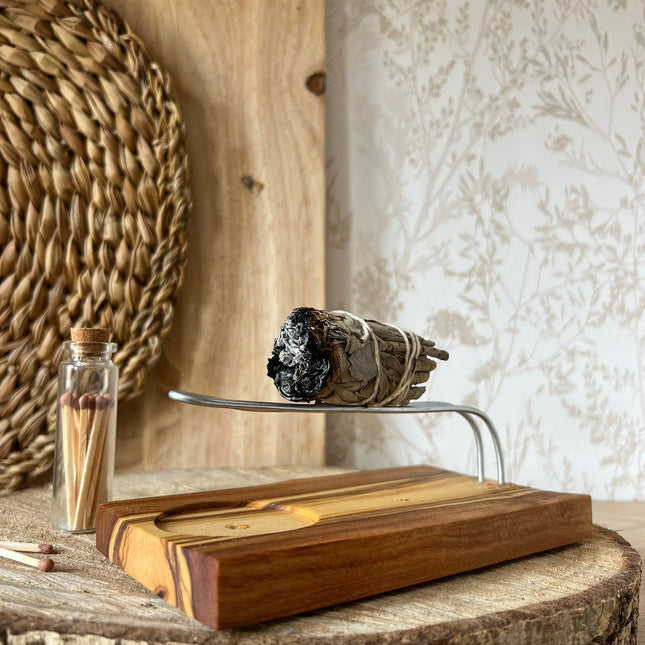 Eth Alen – Porta Incienso de OlivoHome & Garden > Decor > Home Fragrance Accessories > Incense Holders