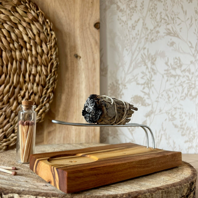 Eth Alen – Porta Incienso de OlivoHome & Garden > Decor > Home Fragrance Accessories > Incense Holders