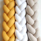 Cotton crib bumper braid, 210 cm | mustard