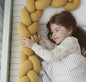Cotton crib bumper braid, 210 cm | mustard