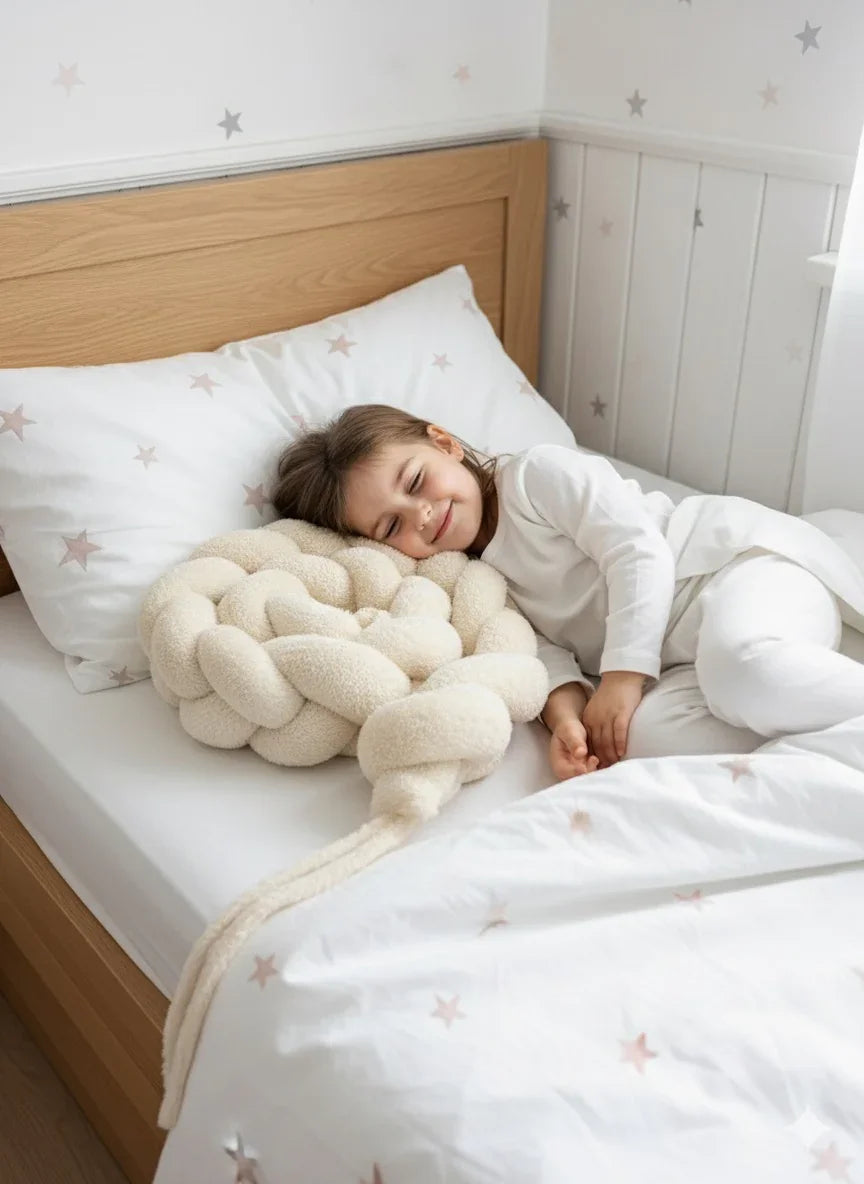 Trenza protector de cuna teddy 210cm | Seguridad para bebés