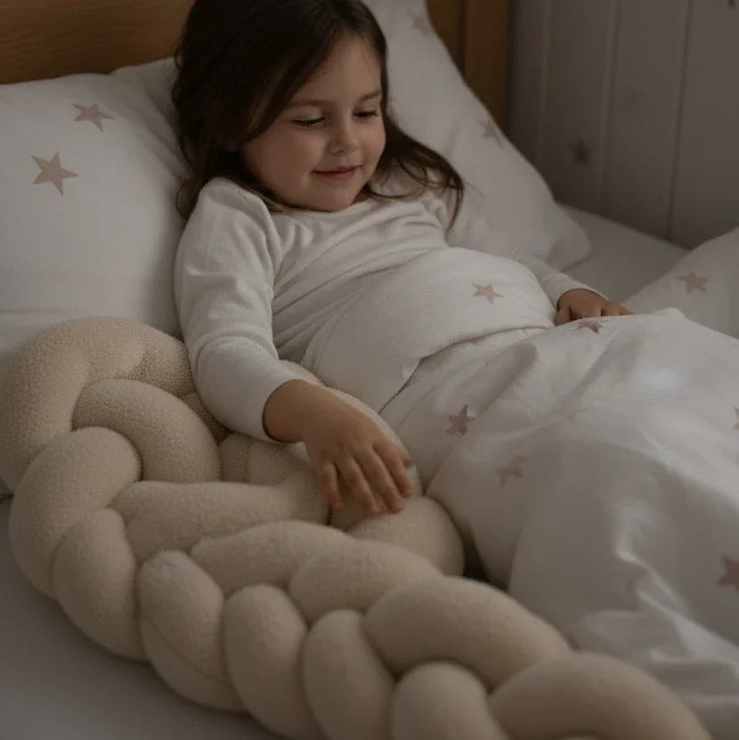 Trenza protector de cuna teddy 210cm | Seguridad para bebés