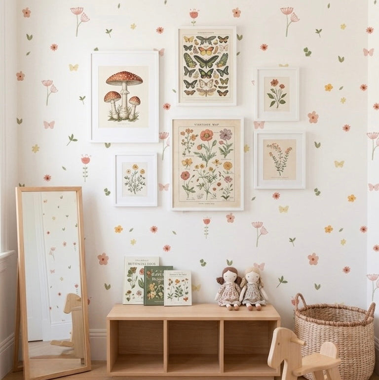 Spring Floral Wallpaper for Kids | Magical Design