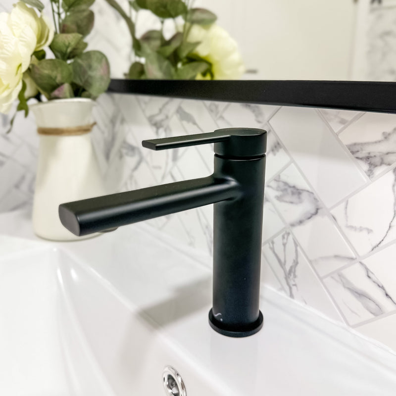 Grifo monomando lavabo negro mate con cartucho cerámico | 1_ES