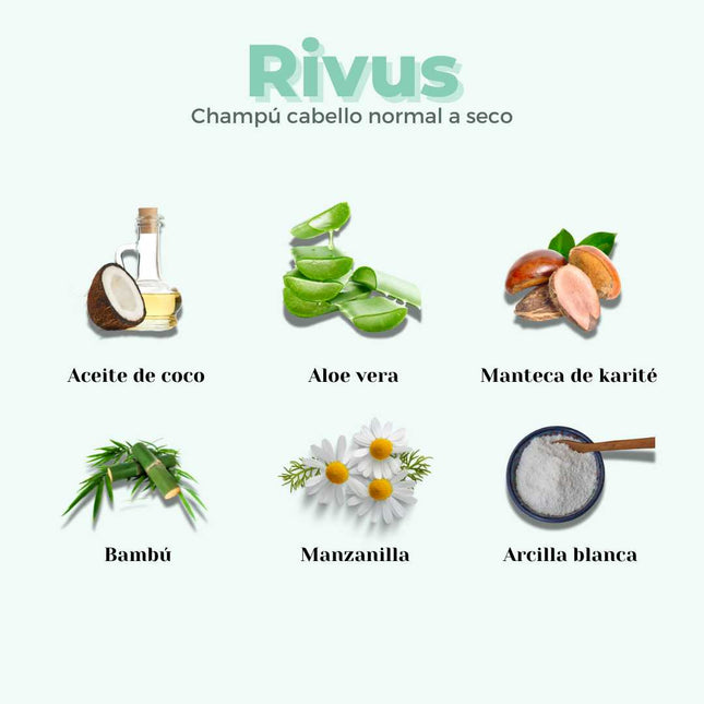 Champú sólido hidratante para pelo normal y seco suave