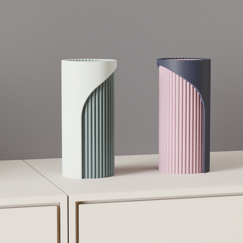 Jarrón Decorativo Minimalista rayas verticales de Dos TonosJARRÓNHome & Garden > Decor > Vases