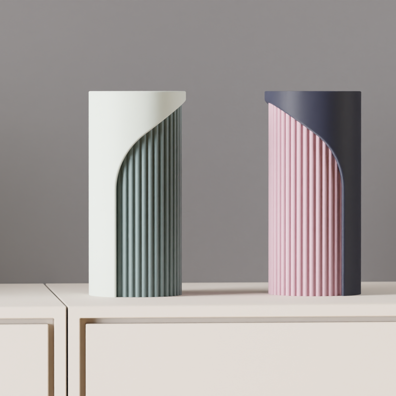 Jarrón Decorativo Minimalista rayas verticales de Dos TonosJARRÓNHome & Garden > Decor > Vases