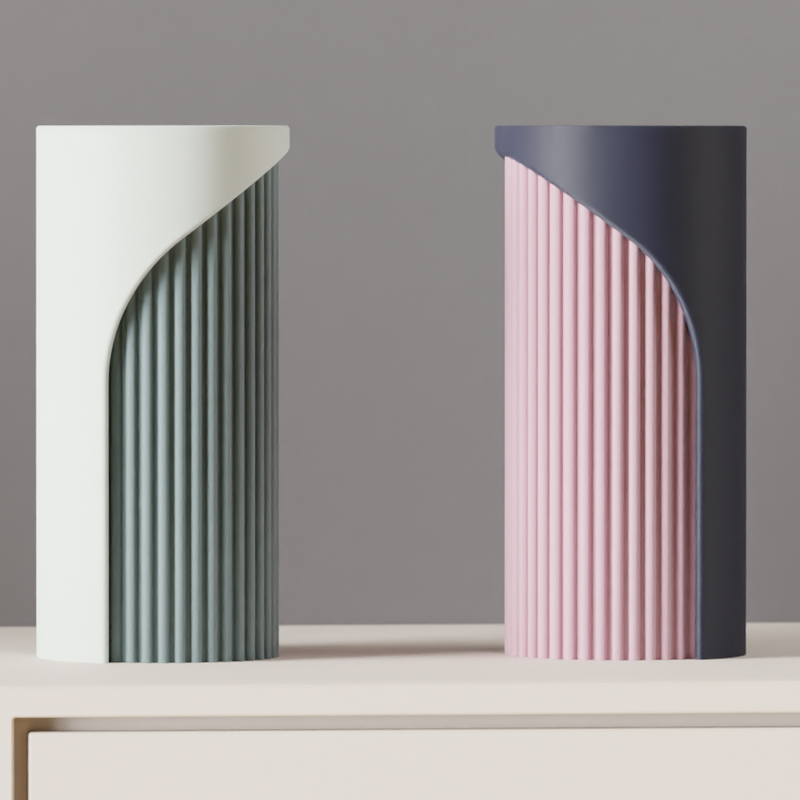 Jarrón Decorativo Minimalista rayas verticales de Dos TonosJARRÓNHome & Garden > Decor > Vases