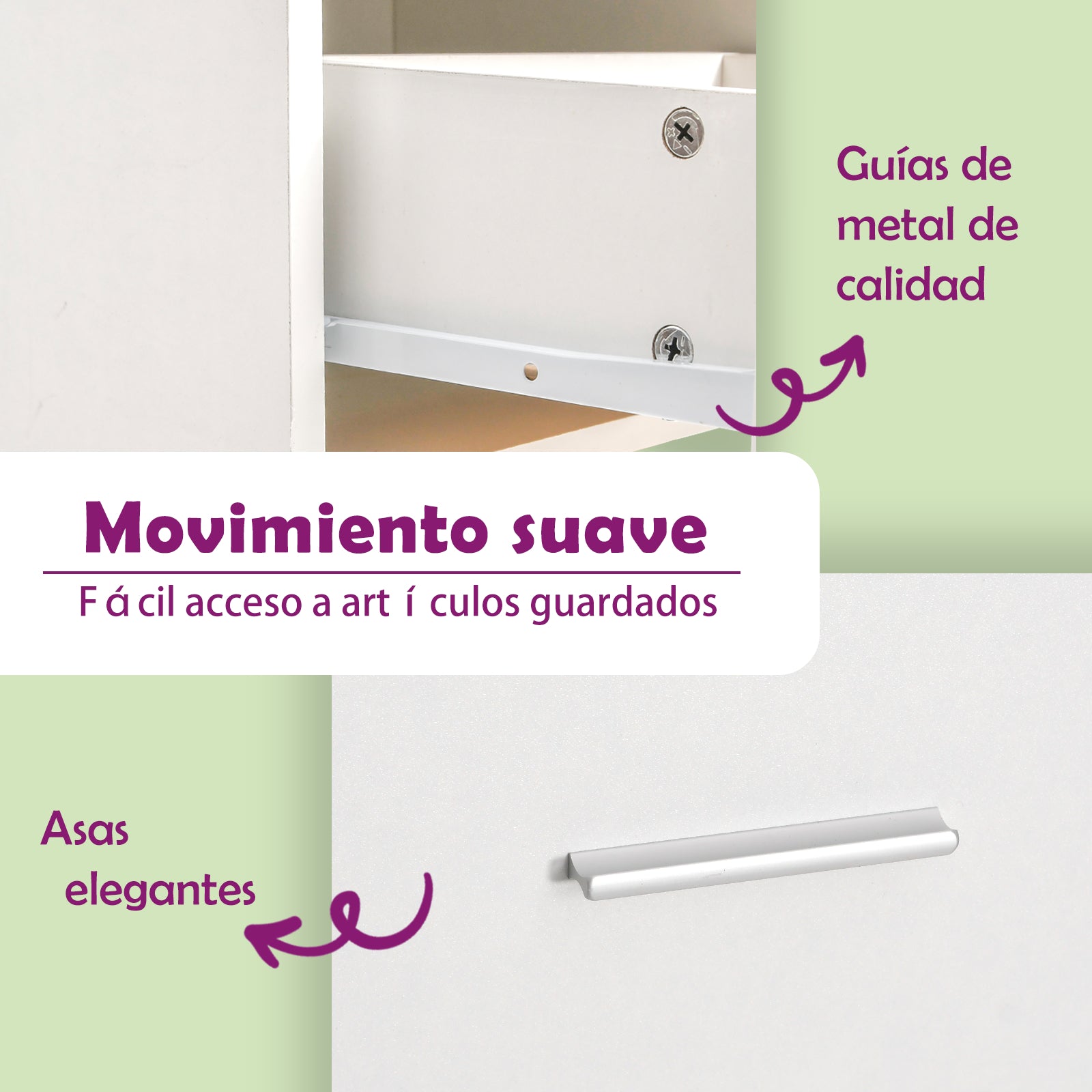 Tocador con LED blanco 86,5x35x136 cm