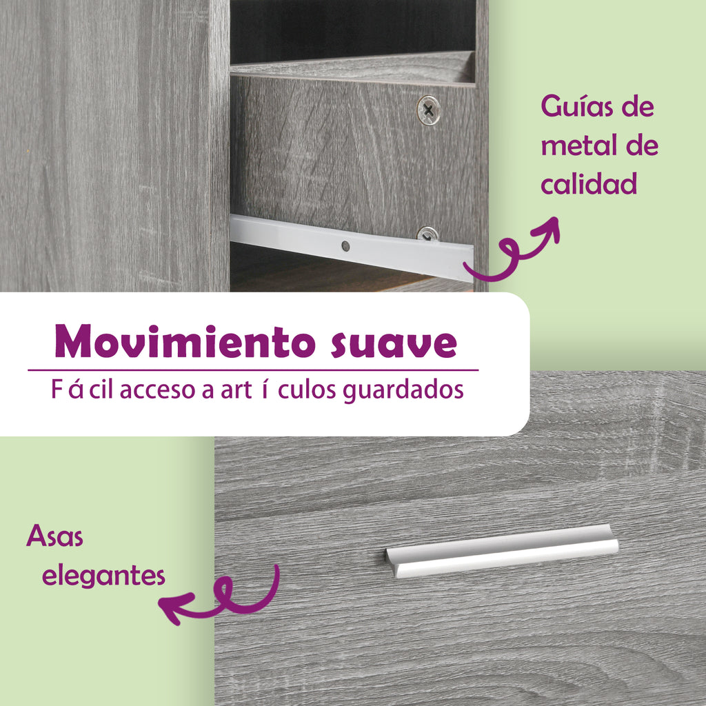 Armario botiquín madera contrachapada gris Sonoma 20x45,5x60cm