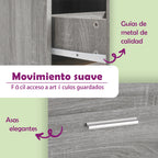 Armario botiquín madera contrachapada gris Sonoma 20x45,5x60cm