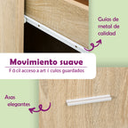 Armario boticario madera contrachapada color roble 20x45,5x60cm