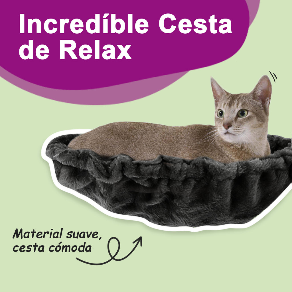 Rascador para gatos con postes de sisal gris oscuro 183 cm