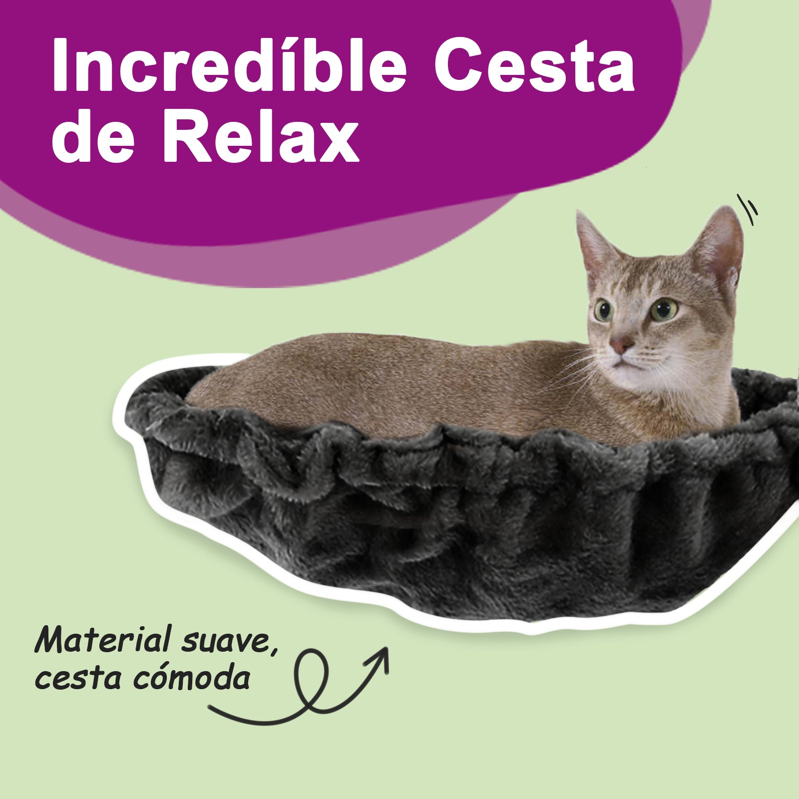 Rascador para gatos con postes de sisal gris oscuro 183 cm