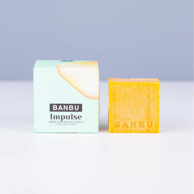 Jabón de ducha sólido cítrico exfoliante suave | uso diario
