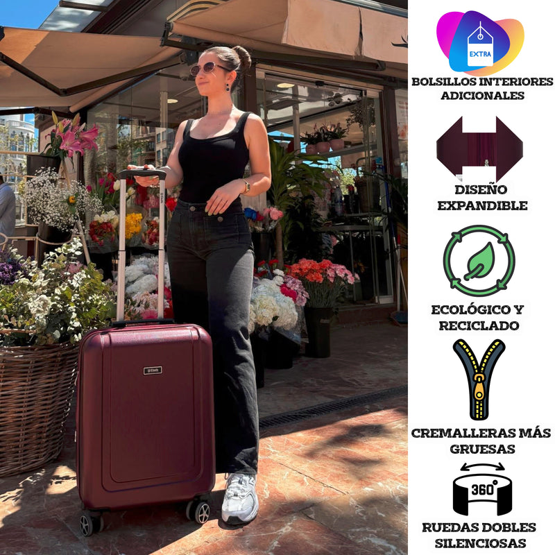 Juego De Maletas (L+M+S)-Kappa GraceModelo RigidaLuggage & Bags > Suitcases > Suitcase Travel Sets
