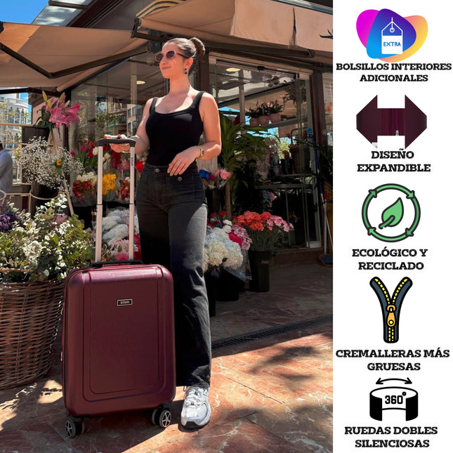 Juego De Maletas (L+M+S)-Kappa GraceModelo RigidaLuggage & Bags > Suitcases > Suitcase Travel Sets