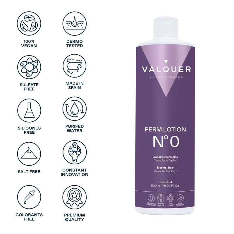 Líquido para permanente para cabellos difíciles | profesional