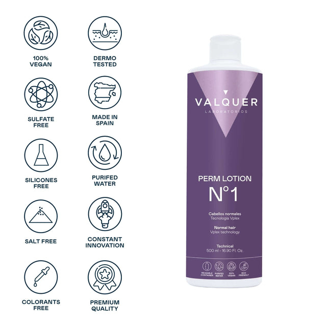 Líquido para permanente profesional vegano | peluquería