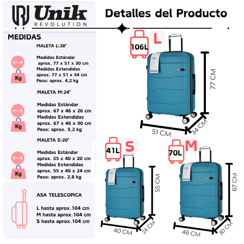 Maleta De Cabina Vigo-20"Modelo RigidaLuggage & Bags > Suitcases > Carry-On Suitcases
