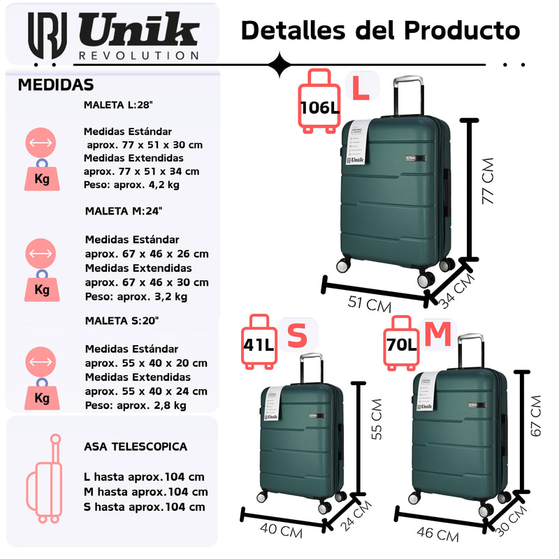 MALETA GRANDE VIGO EXTENSIBLE TSA ECO 77CMModelo RigidaLuggage & Bags > Suitcases > Checked Suitcases