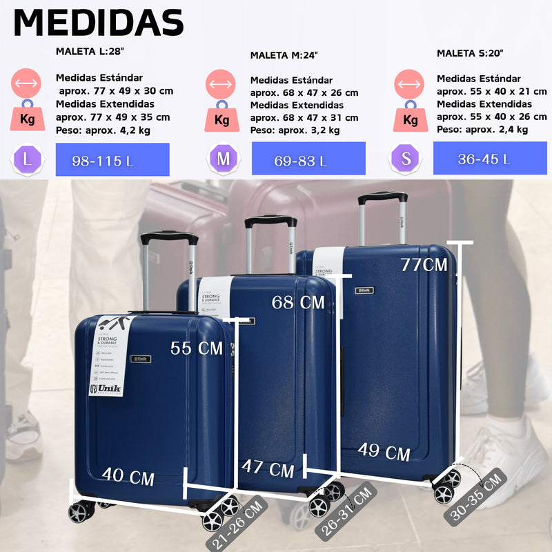 MALETA GRANDE RIGIDA EXTENSIBLE- KAPPA-GRACE-77CMModelo RigidaLuggage & Bags > Suitcases