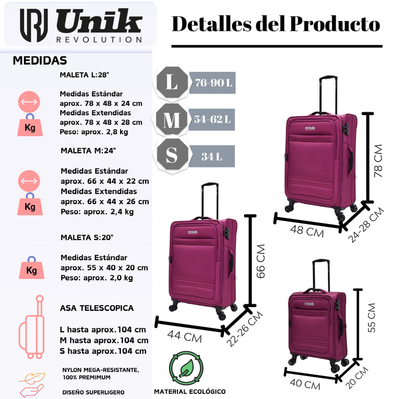 Maleta De Cabina Omega-20"Modelo BlandaLuggage & Bags > Suitcases > Carry-On Suitcases