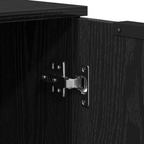 Aparador 3 pcs Roble Negro Madera de ingeniería