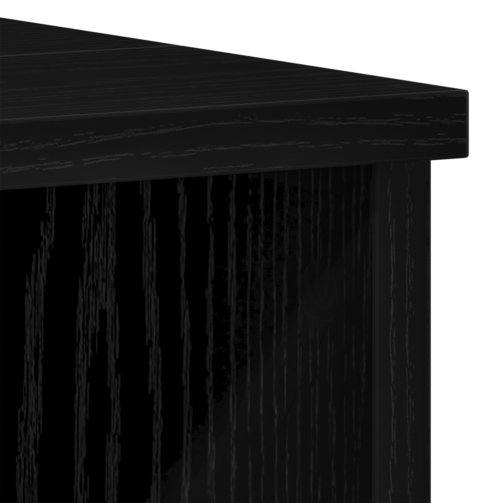 Gabinete de Baño con estante Roble Negro 60 x 32 x 54 cm