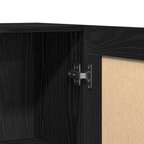 Vitrina Roble Negro 120 x 30,5 x 70 cm Madera contrachapada