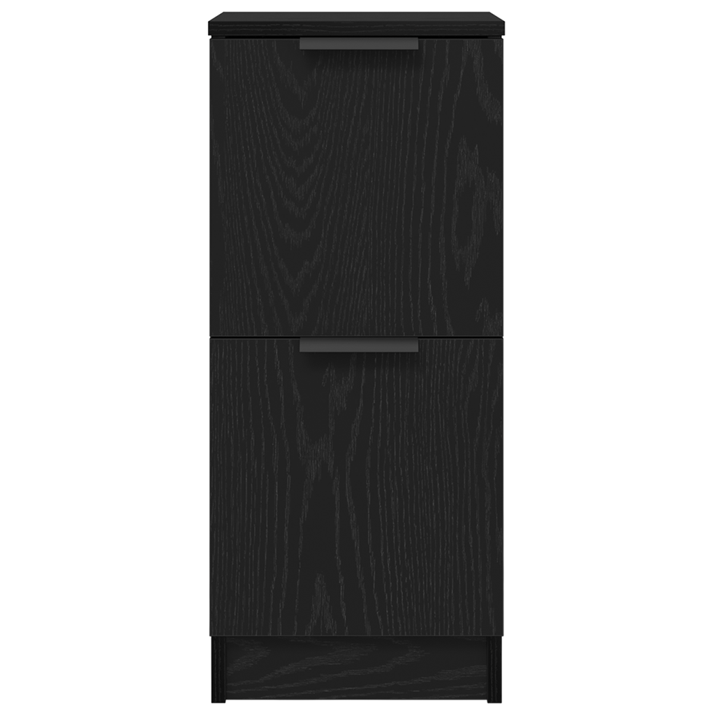 Aparador 3 pcs Roble Negro Madera de ingeniería