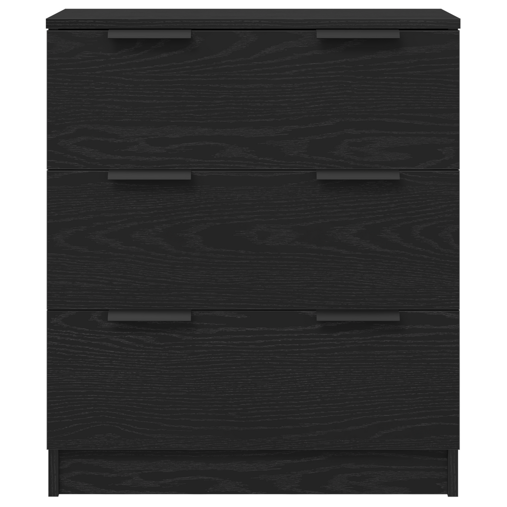 Aparador con cajón 3 pcs Roble Negro 180 x 30 x 70 cm