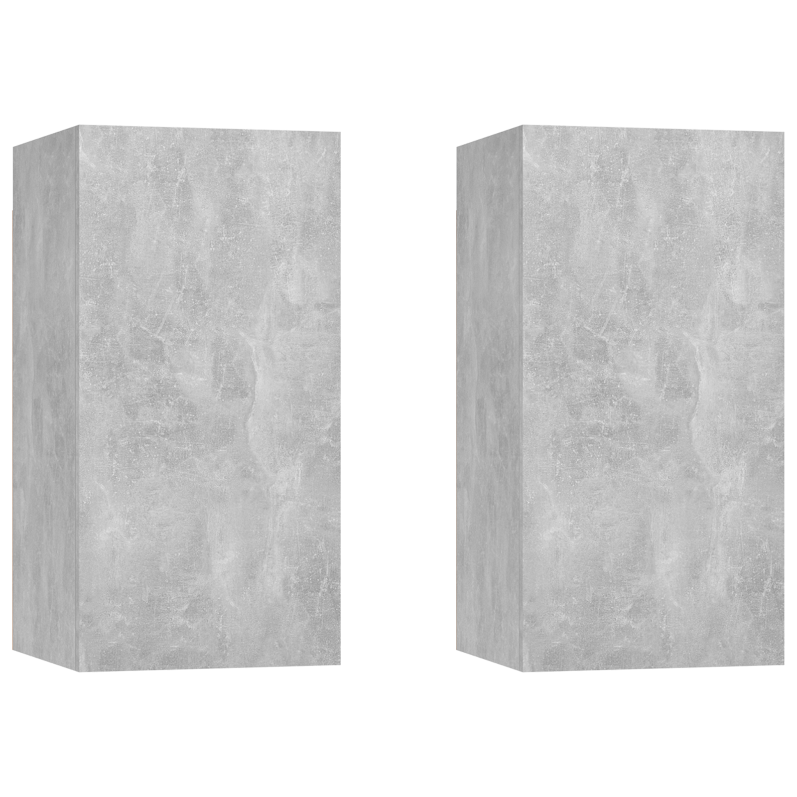 | Mueble para TV de Pared | 2 pcs Gris hormigón 30.5 x 30 x 60 cm