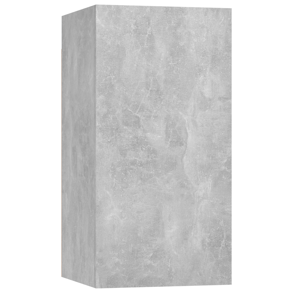 | Mueble para TV de Pared | 2 pcs Gris hormigón 30.5 x 30 x 60 cm