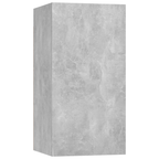 | Mueble para TV de Pared | 2 pcs Gris hormigón 30.5 x 30 x 60 cm