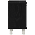 Gabinete de Baño con estante Roble Negro 60 x 32 x 54 cm