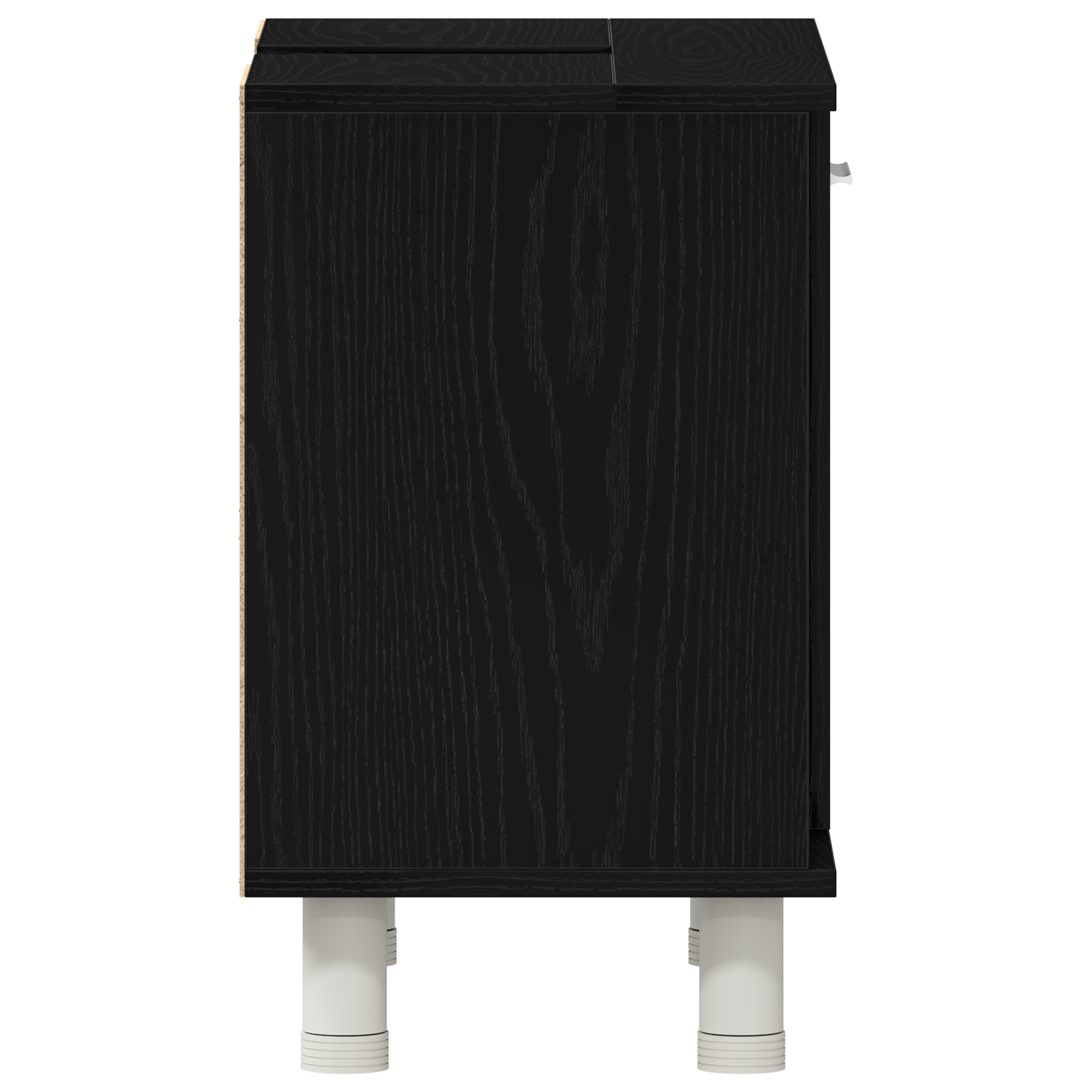 Gabinete de Baño con estante Roble Negro 60 x 32 x 54 cm