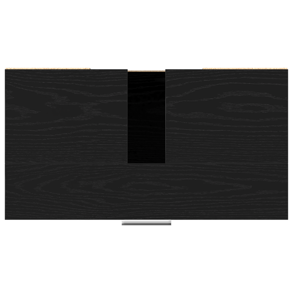 Gabinete de Baño con estante Roble Negro 60 x 32 x 54 cm
