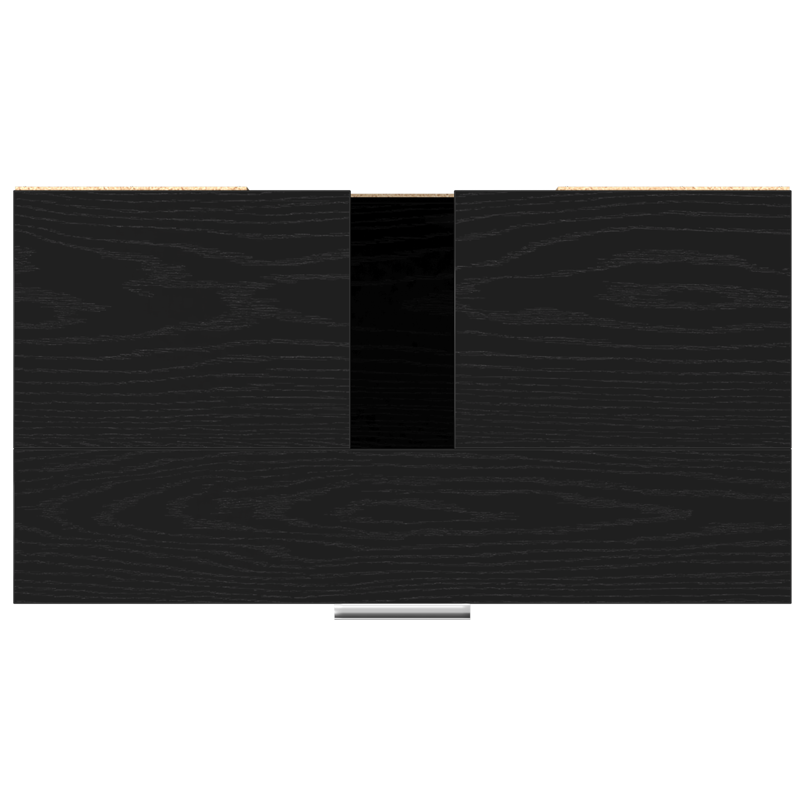 Gabinete de Baño con estante Roble Negro 60 x 32 x 54 cm