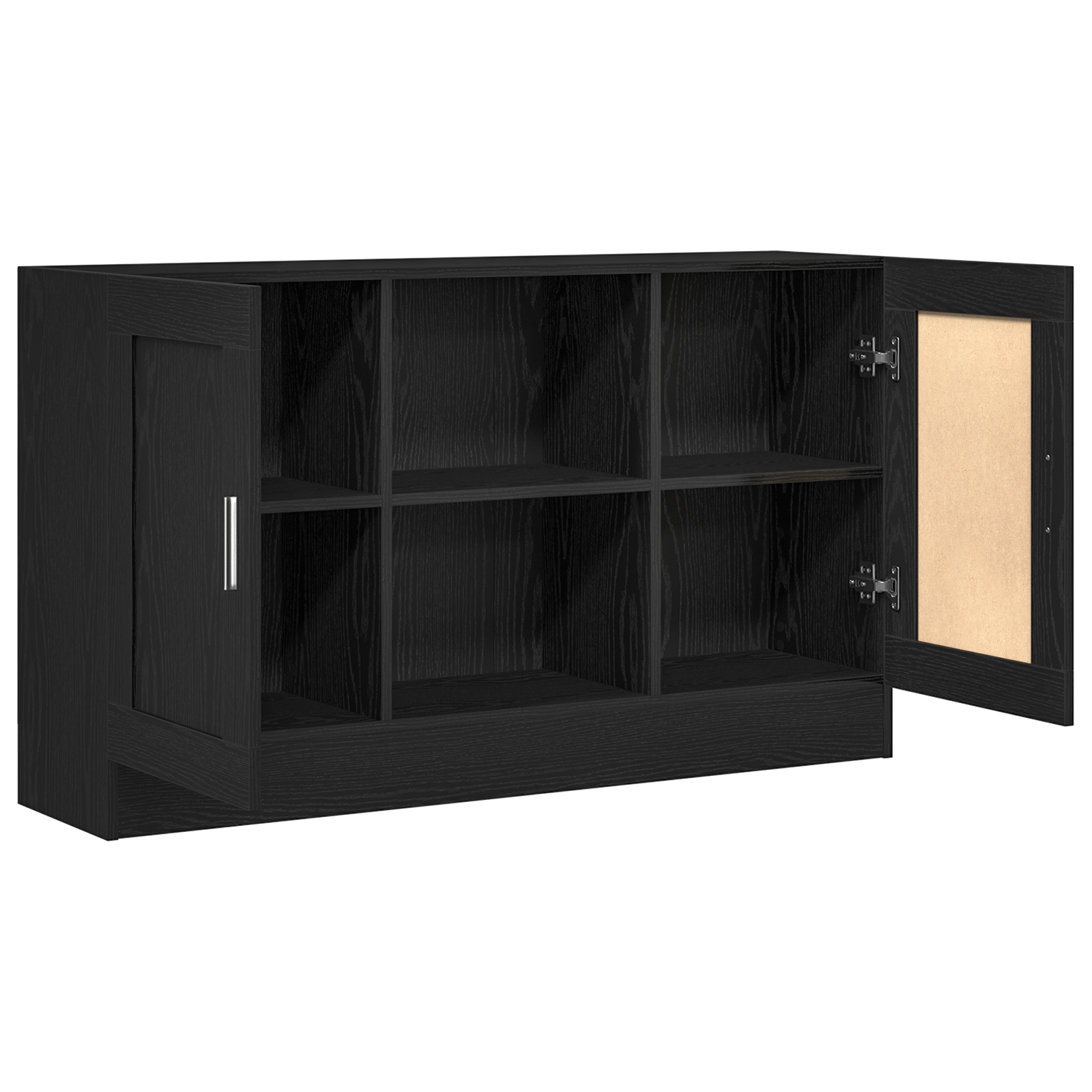 Vitrina Roble Negro 120 x 30,5 x 70 cm Madera contrachapada