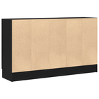 Vitrina Roble Negro 120 x 30,5 x 70 cm Madera contrachapada