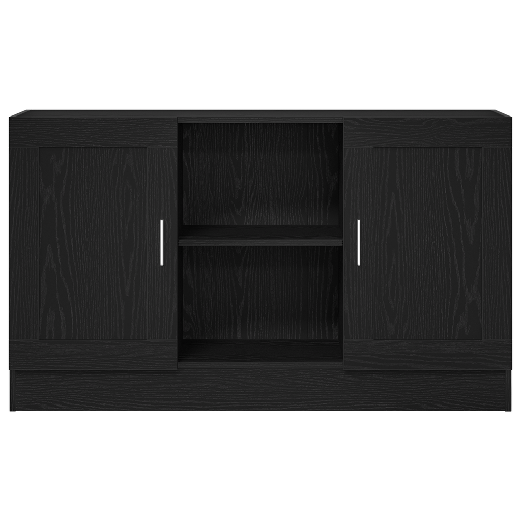 Vitrina Roble Negro 120 x 30,5 x 70 cm Madera contrachapada